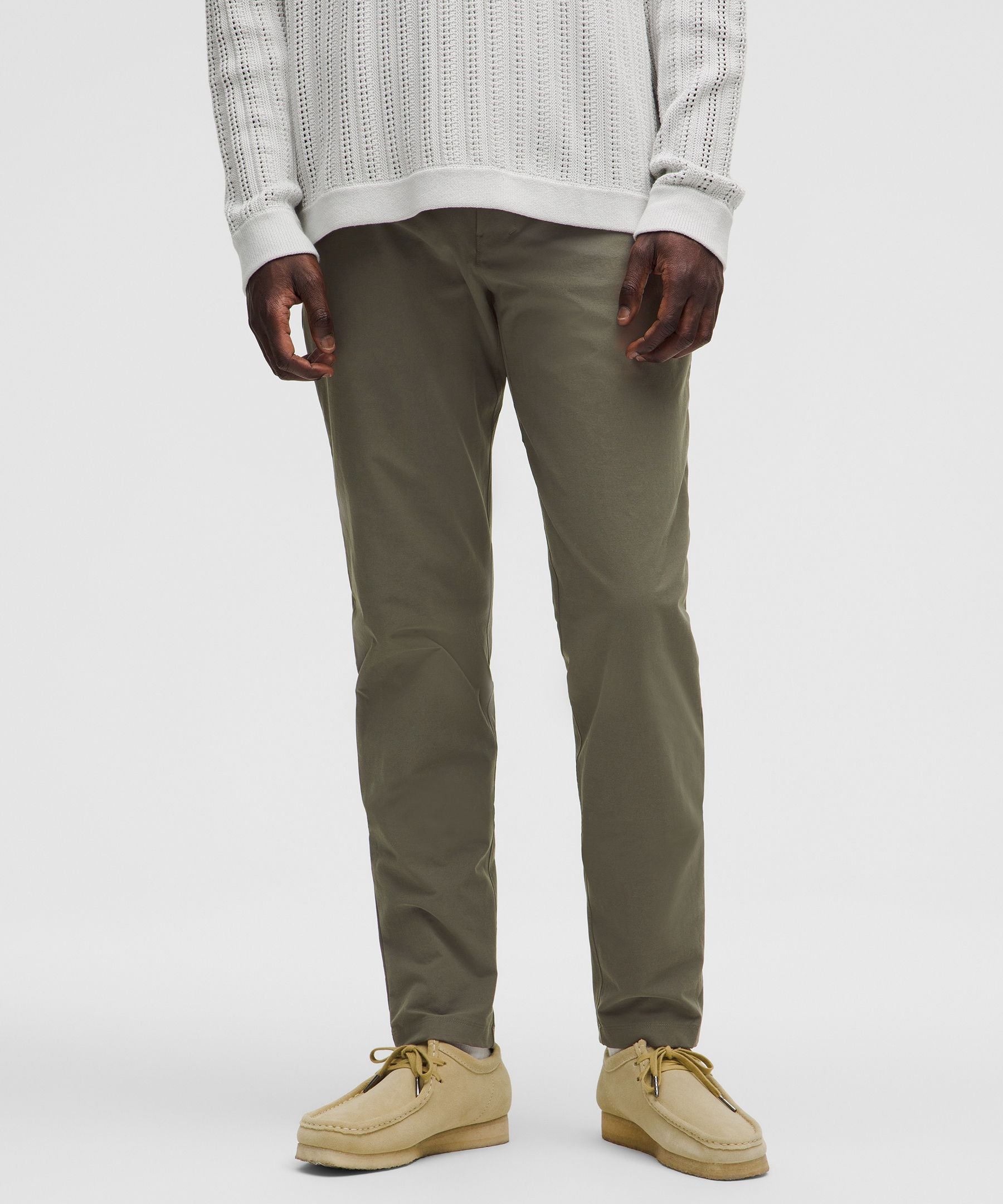 Lululemon ABC Slim-Fit Trouser 32L *Stretch Cotton VersaTwill Army Green