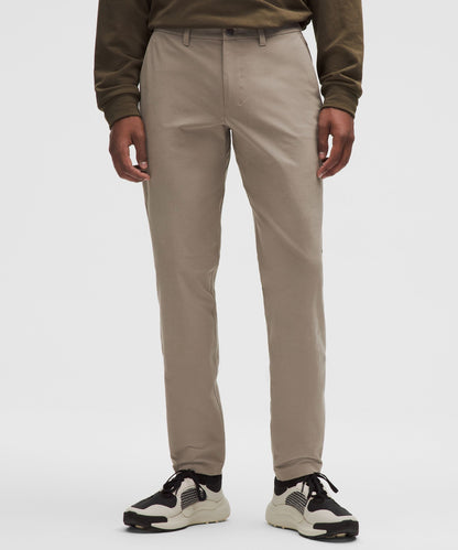 Lululemon ABC Slim-Fit Trouser 32L *Stretch Cotton VersaTwill Warm Ash Grey