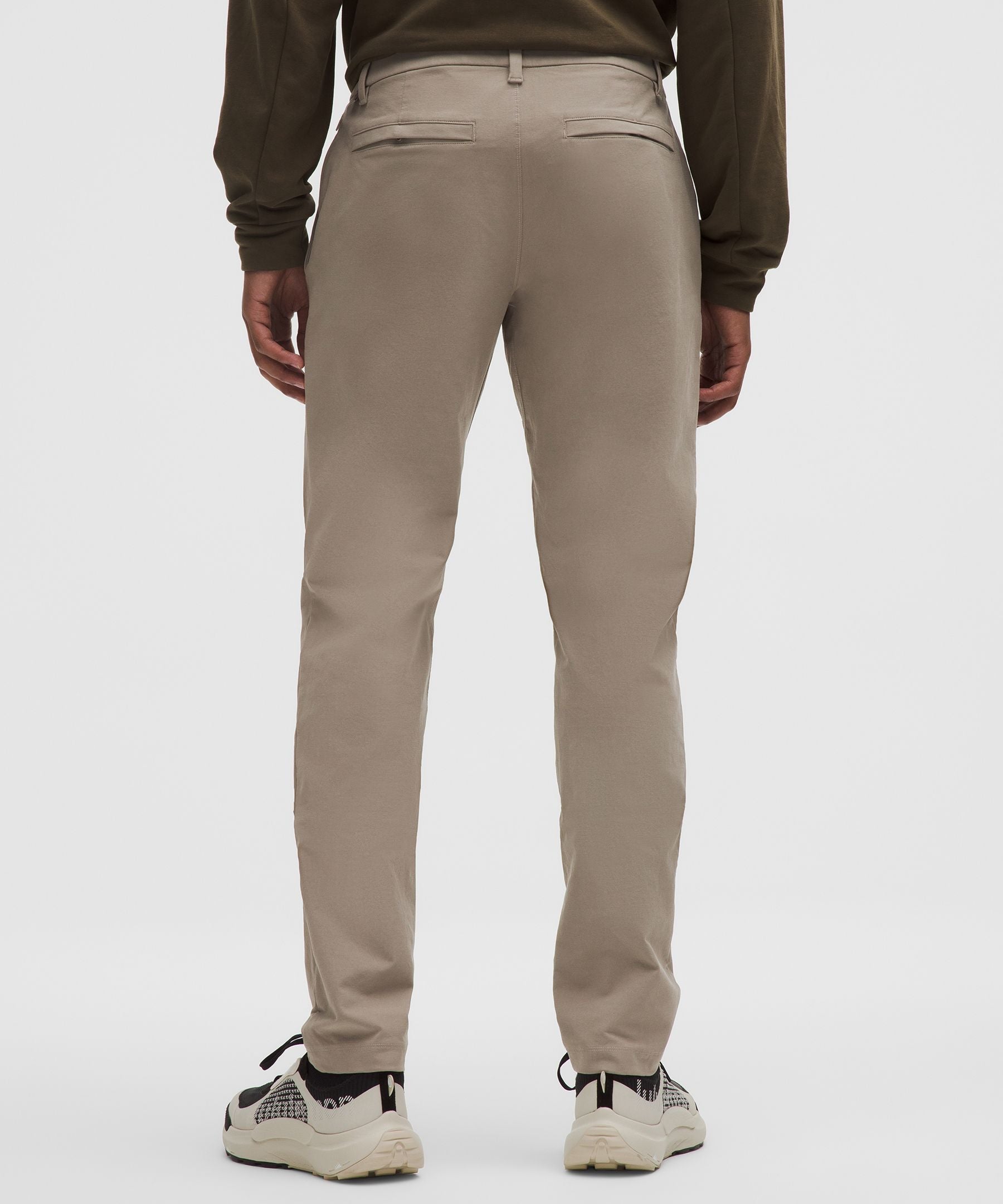Lululemon ABC Slim-Fit Trouser 32L *Stretch Cotton VersaTwill Warm Ash Grey