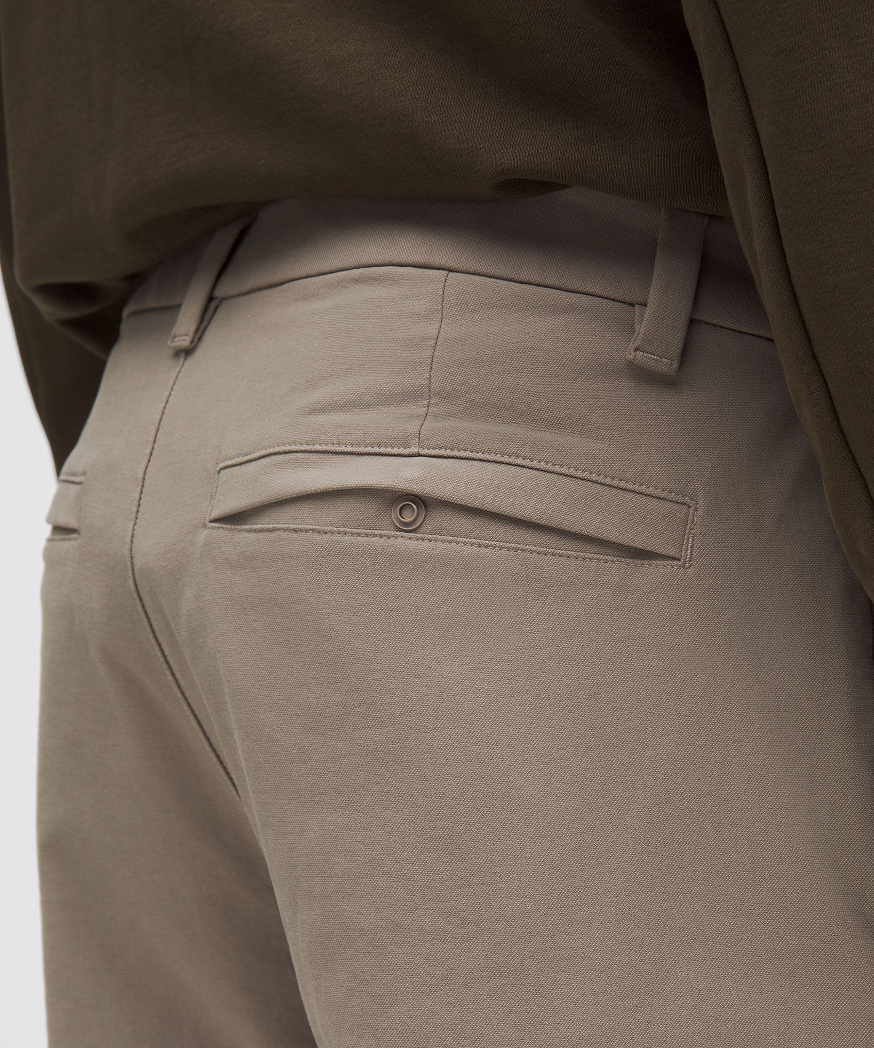 Lululemon ABC Slim-Fit Trouser 32L *Stretch Cotton VersaTwill Warm Ash Grey
