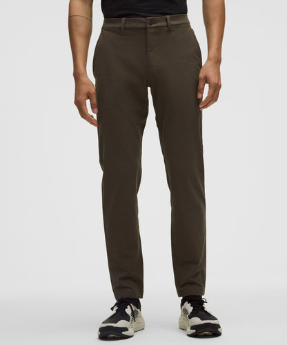 Lululemon ABC Slim-Fit Trouser 32L *Stretch Cotton VersaTwill Olive Brown