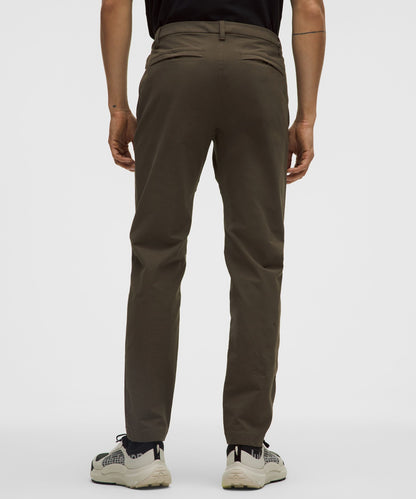 Lululemon ABC Slim-Fit Trouser 32L *Stretch Cotton VersaTwill Olive Brown