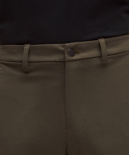 Lululemon ABC Slim-Fit Trouser 32L *Stretch Cotton VersaTwill Olive Brown