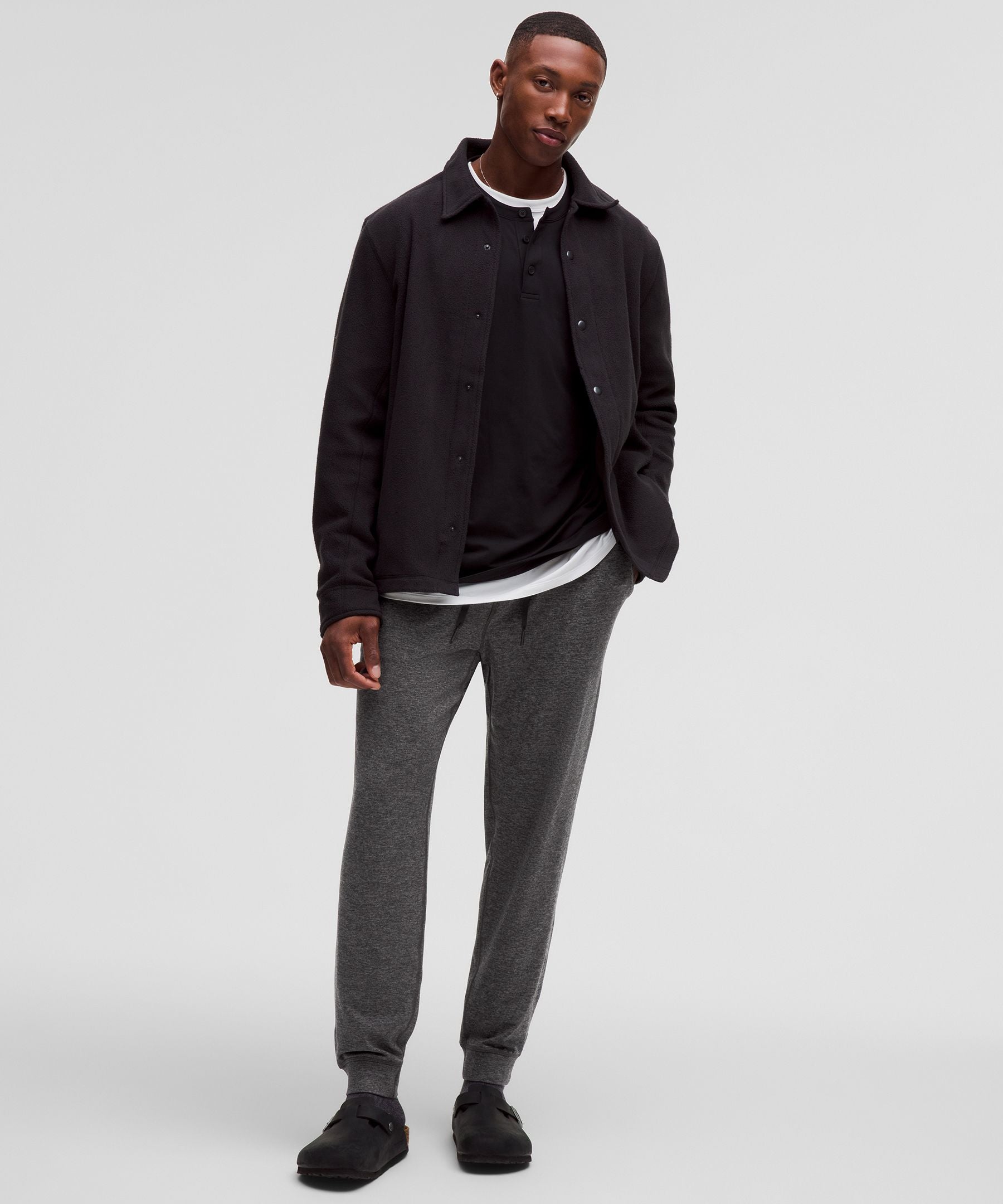 Lululemon Soft Jersey Jogger *Regular Heathered Black/Heathered Graphite Grey