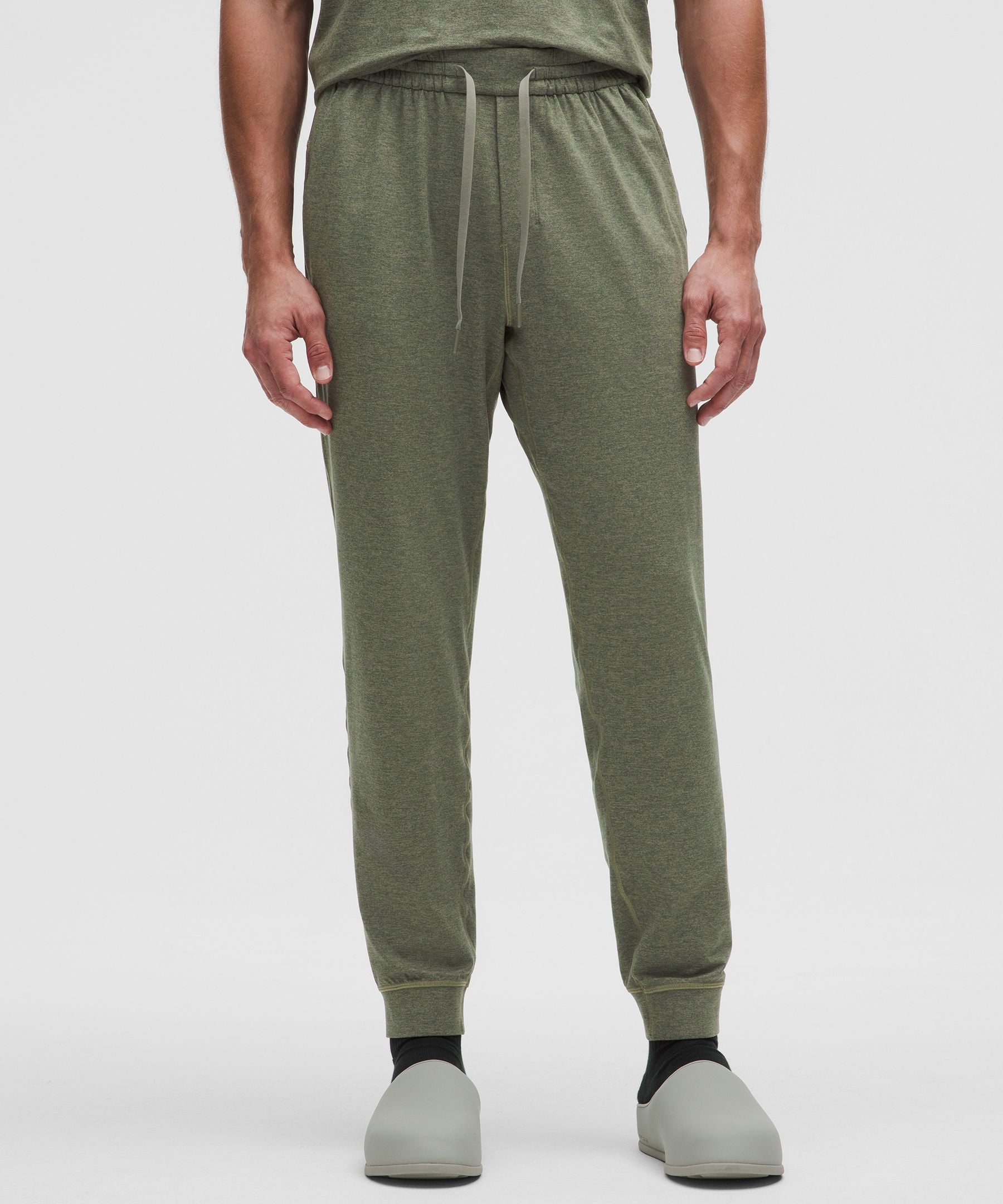 Lululemon Soft Jersey Jogger *Regular Heathered Palm Deco/Heathered Bay Leaf