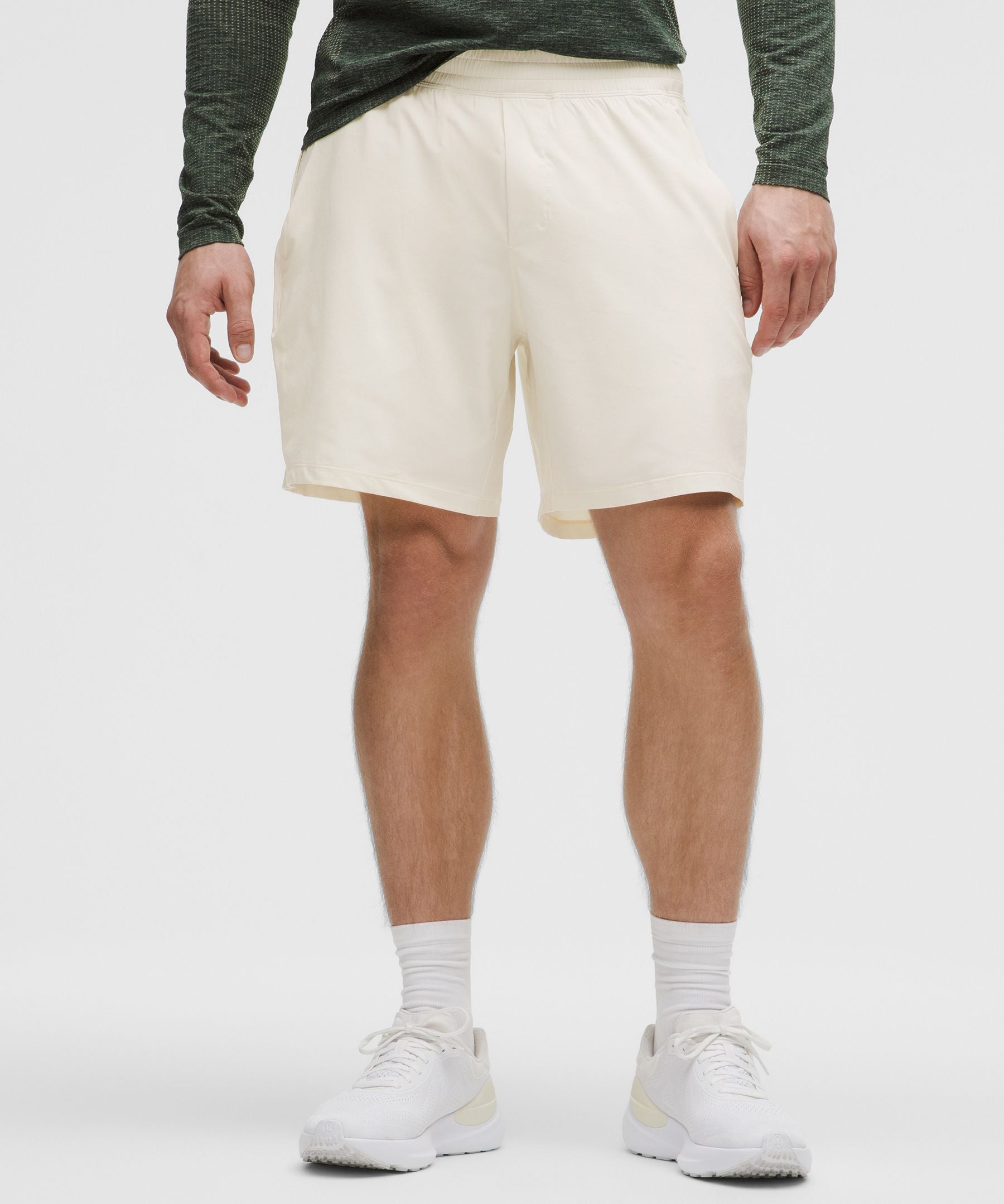 Lululemon Pace Breaker Lined Short 7" Light Ivory