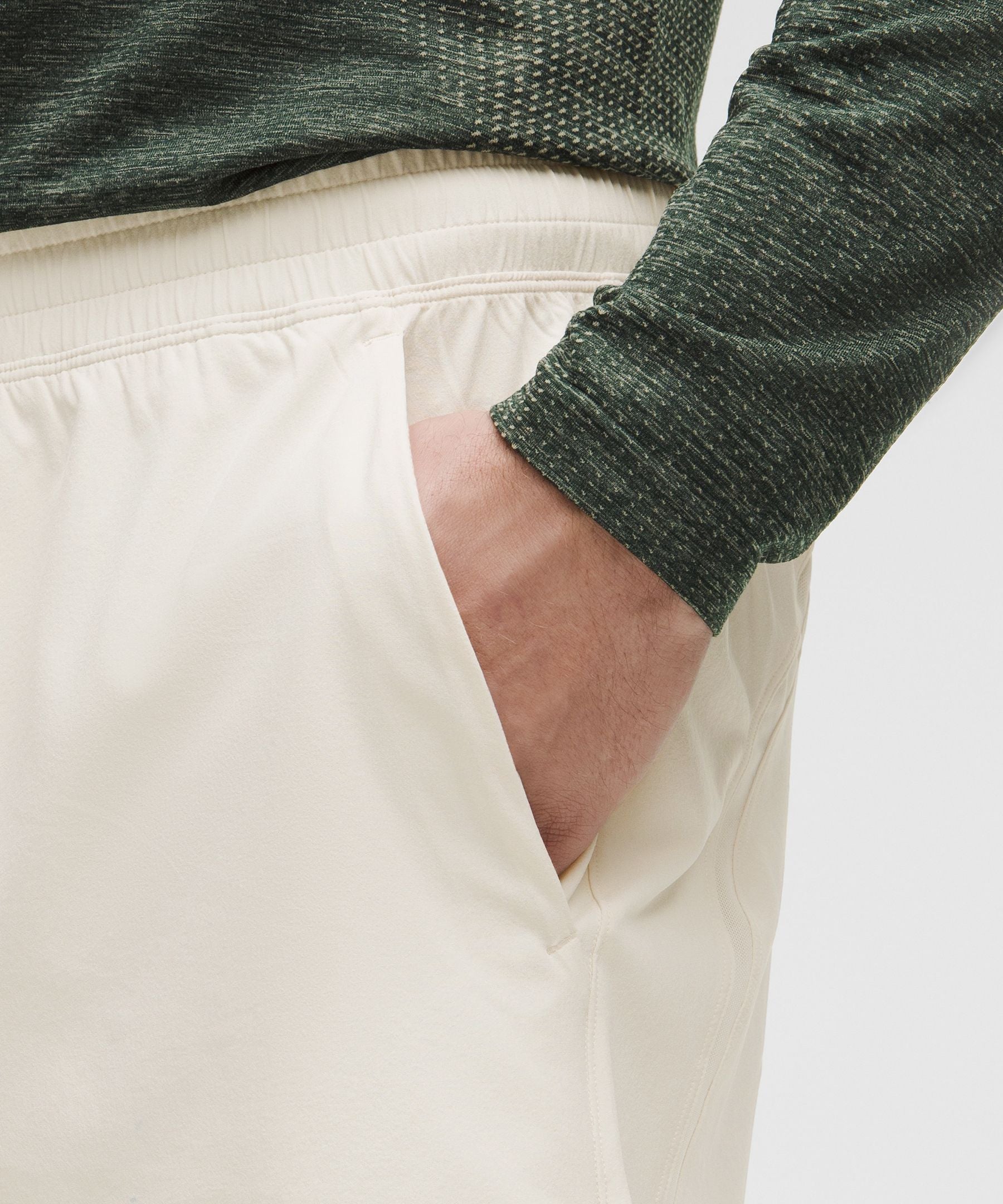Lululemon Pace Breaker Lined Short 7" Light Ivory
