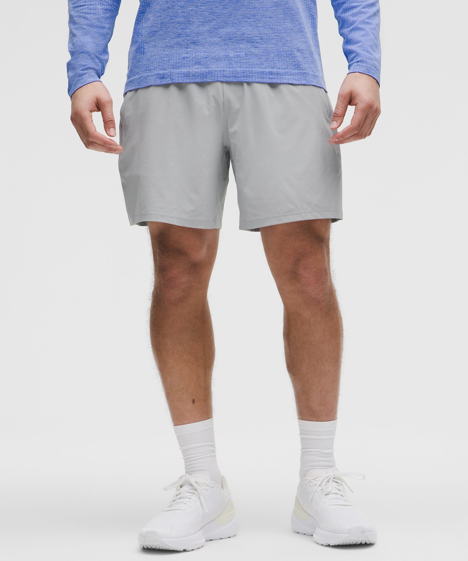 Lululemon Pace Breaker Lined Short 7" Silver Drop