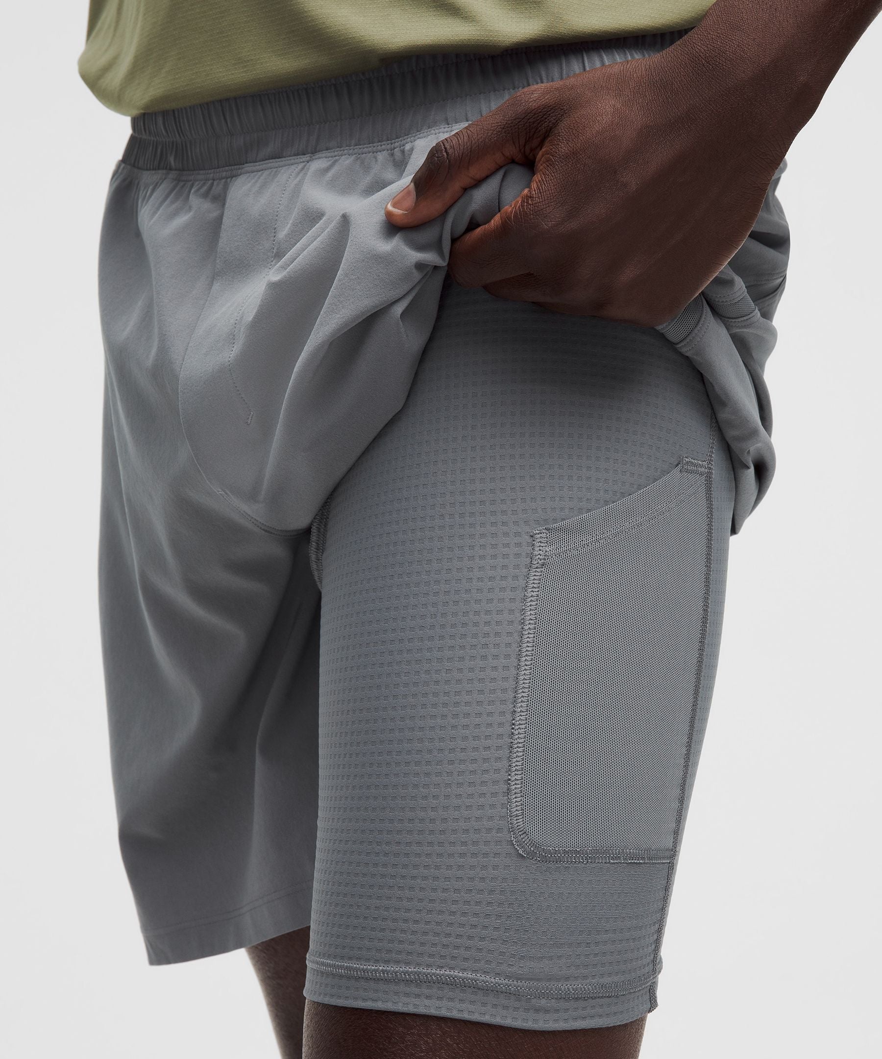 Lululemon Pace Breaker Lined Short 7" Solar Grey