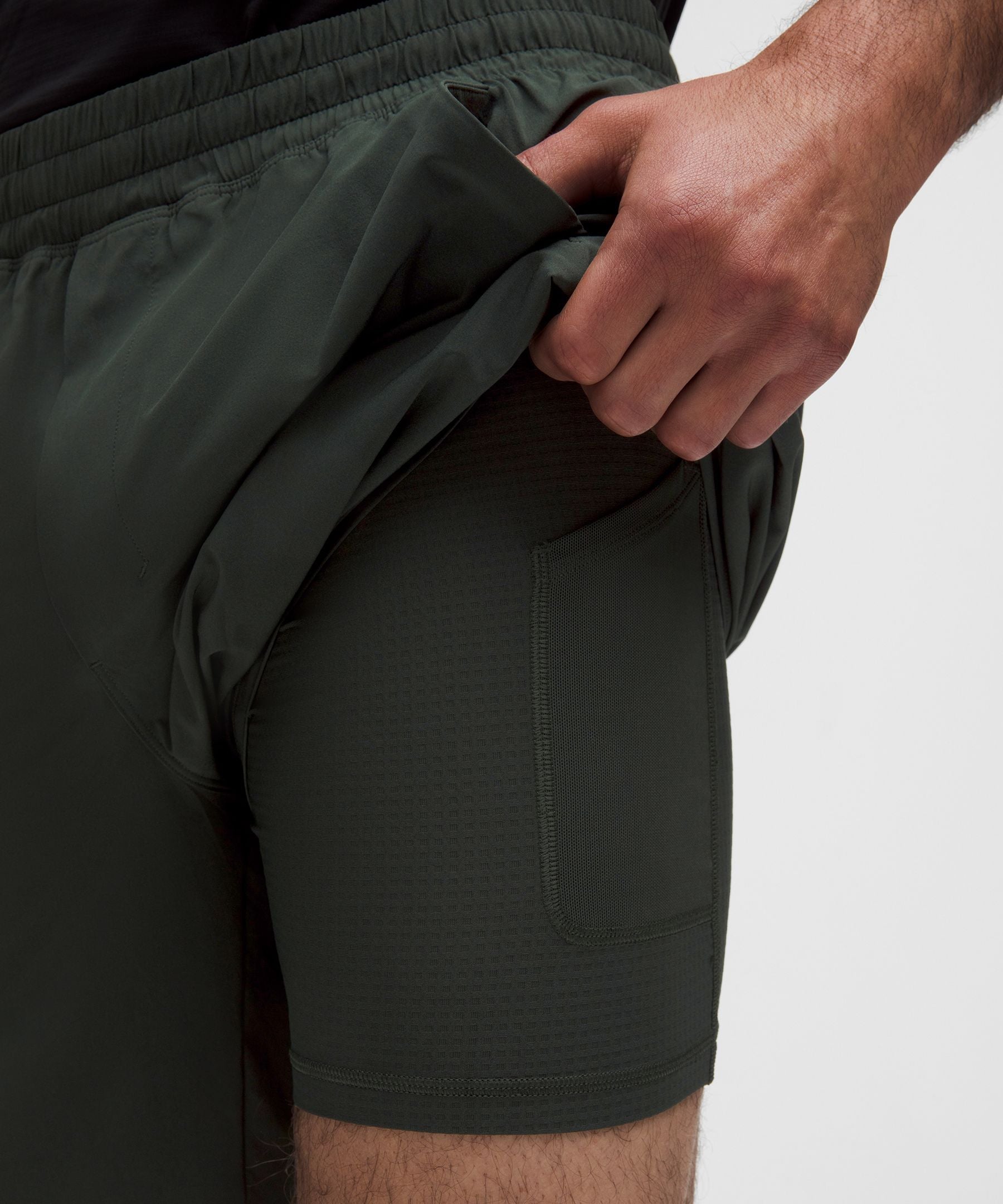 Lululemon Pace Breaker Lined Short 7" Rainforest Green