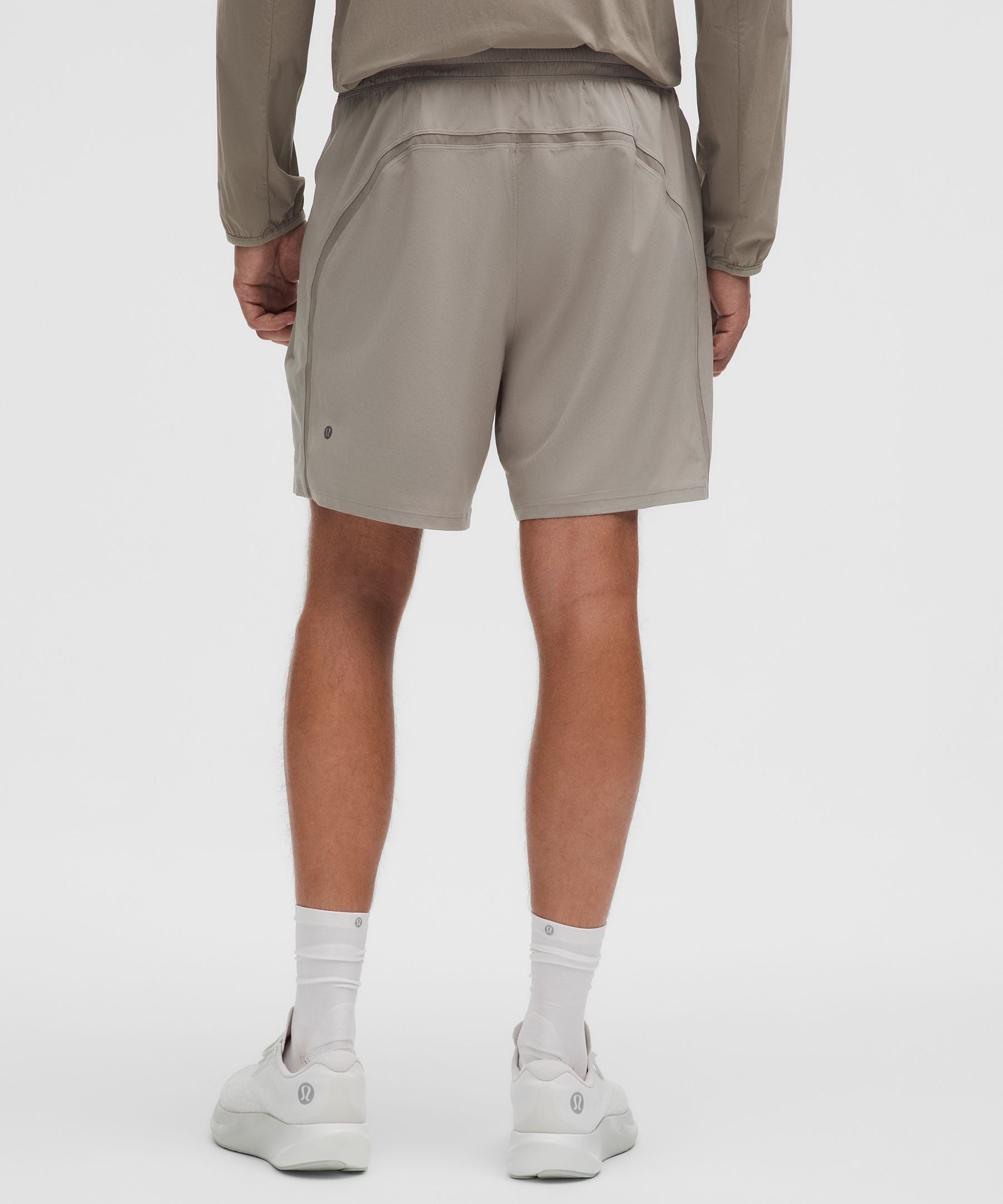Lululemon Pace Breaker Lined Short 7" Warm Ash Grey