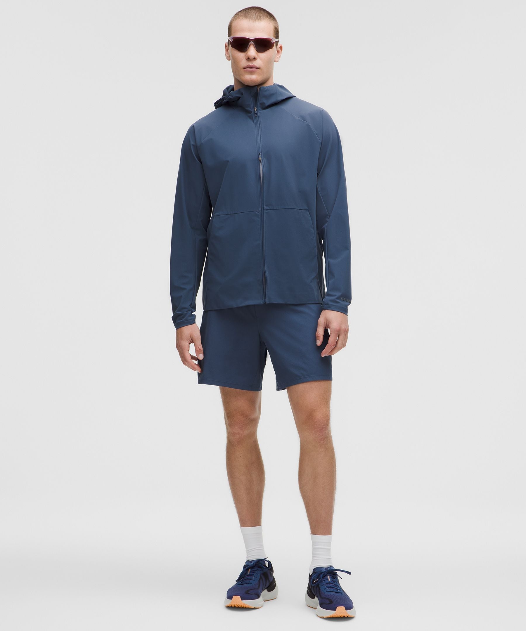 Lululemon Pace Breaker Lined Short 7" Blue Twill