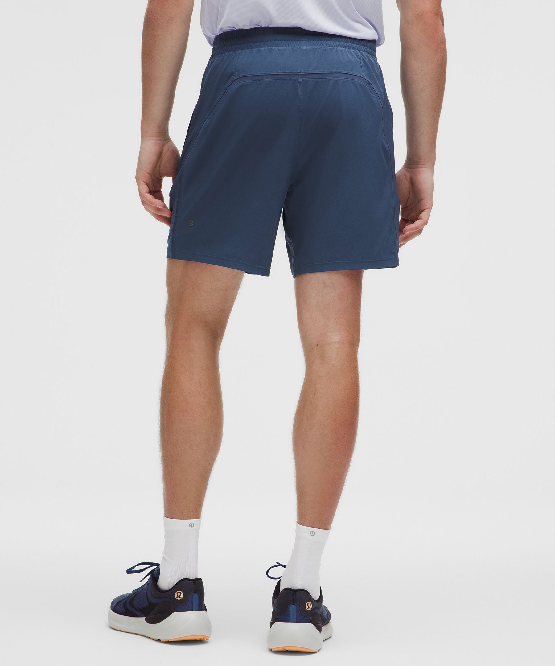 Lululemon Pace Breaker Lined Short 7" Blue Twill