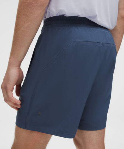 Lululemon Pace Breaker Lined Short 7" Blue Twill