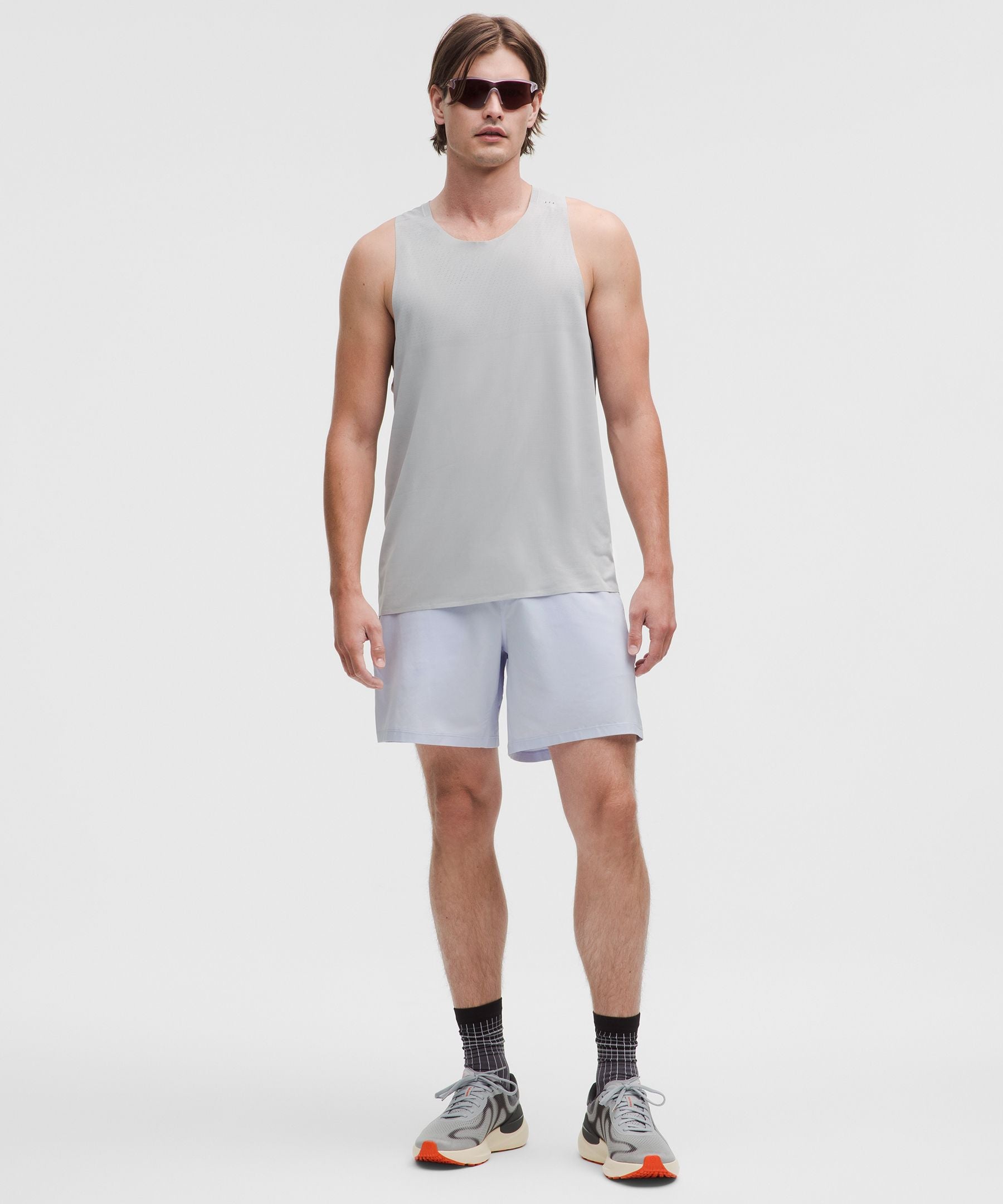 Lululemon Pace Breaker Linerless Short 7" Serene Blue