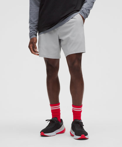 Lululemon Pace Breaker Linerless Short 7" Silver Drop