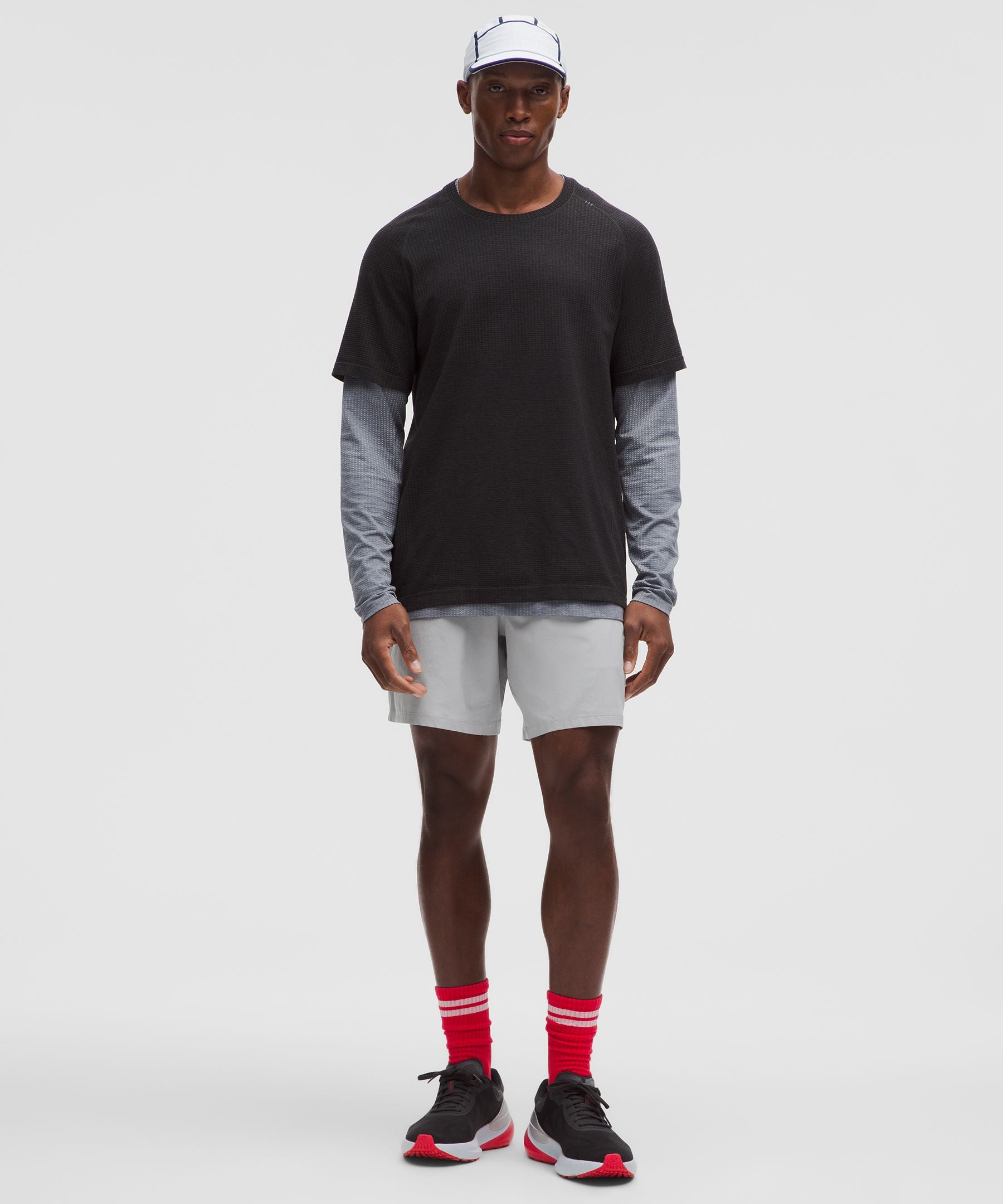 Lululemon Pace Breaker Linerless Short 7" Silver Drop