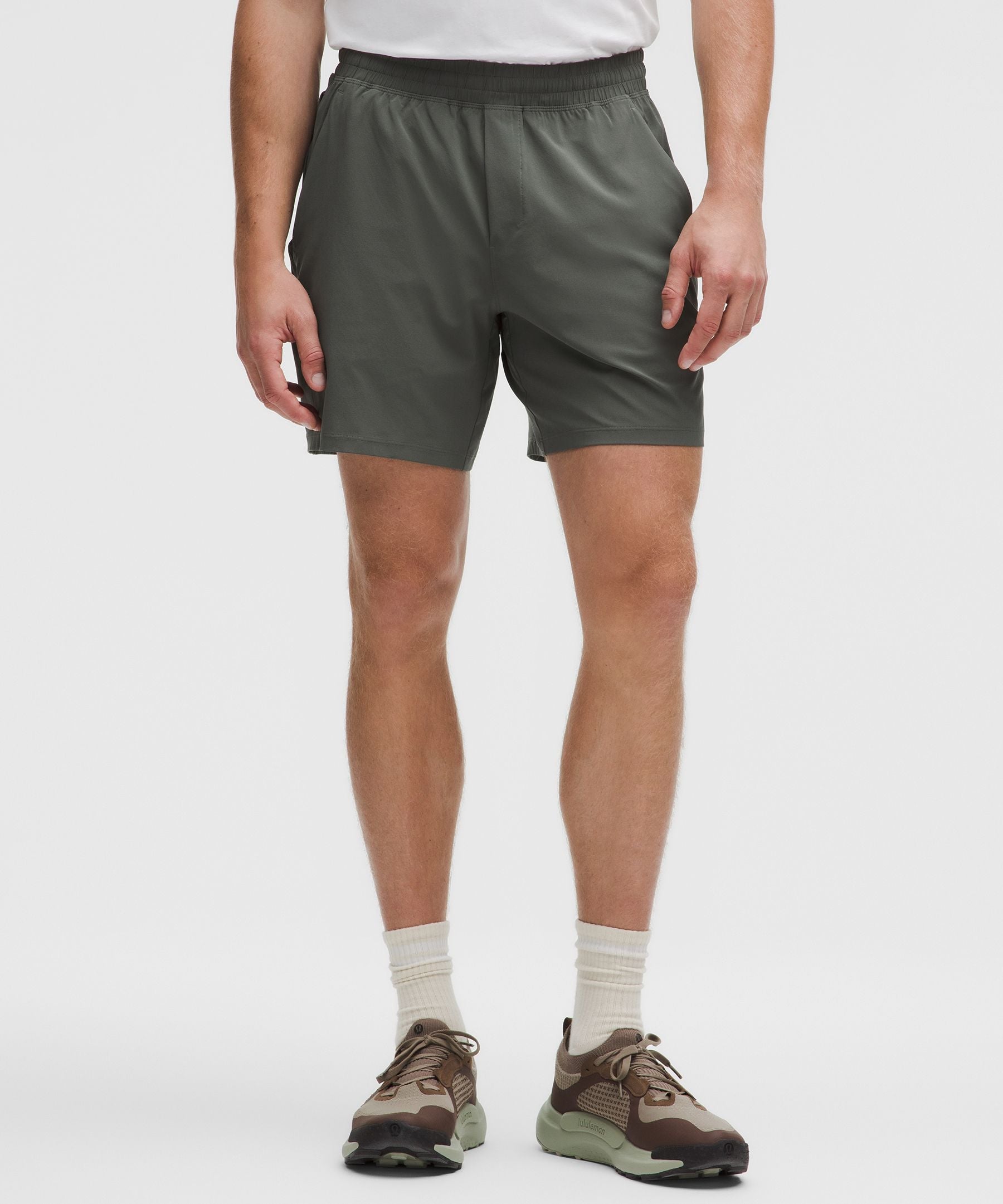 Lululemon Pace Breaker Linerless Short 7" Palm Deco