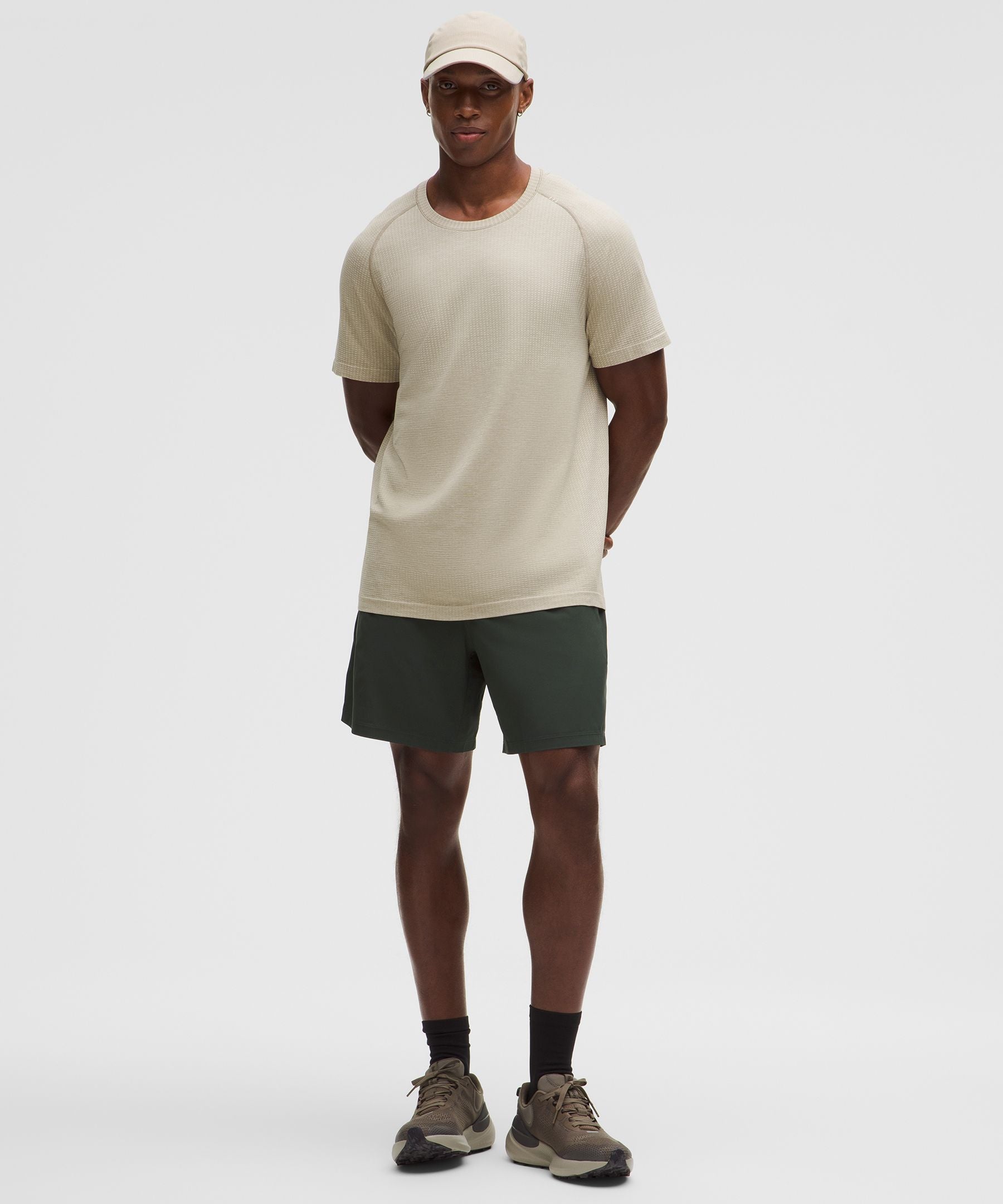 Lululemon Pace Breaker Linerless Short 7" Rainforest Green