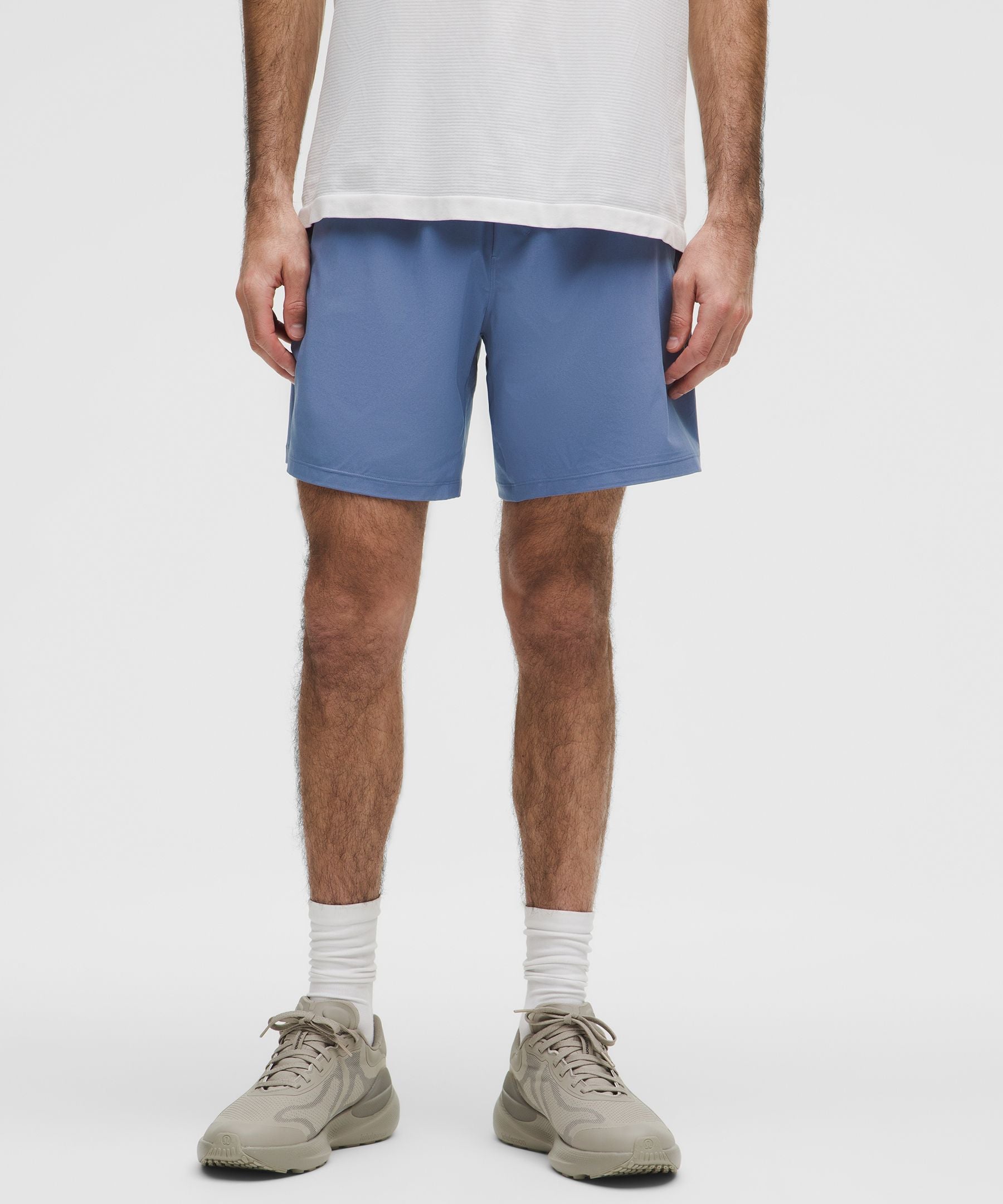 Lululemon Pace Breaker Linerless Short 7" Washed Denim