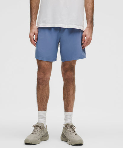 Lululemon Pace Breaker Linerless Short 7" Washed Denim