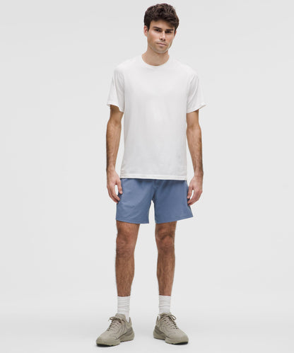Lululemon Pace Breaker Linerless Short 7" Washed Denim