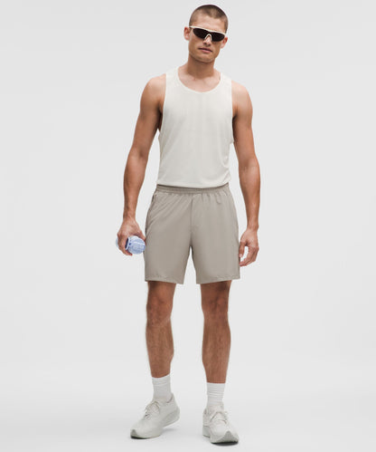 Lululemon Pace Breaker Linerless Short 7" Warm Ash Grey