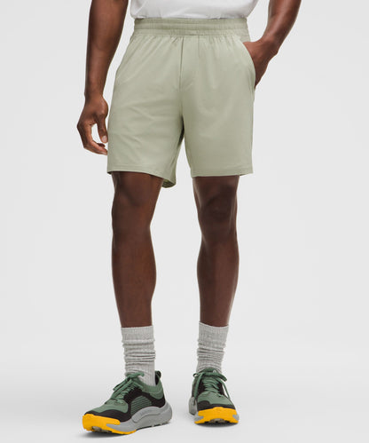 Lululemon Pace Breaker Linerless Short 7" Fog Green