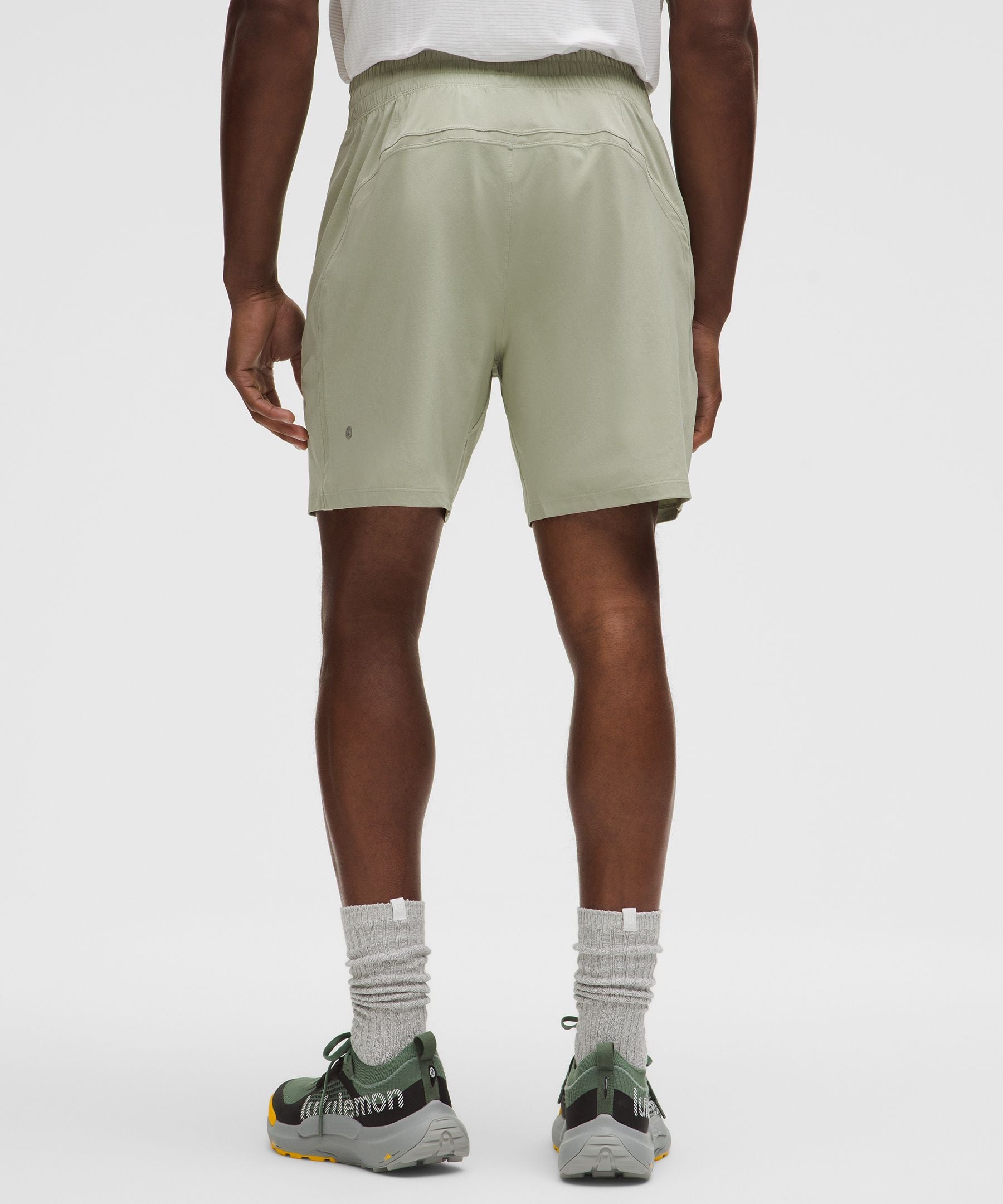 Lululemon Pace Breaker Linerless Short 7" Fog Green