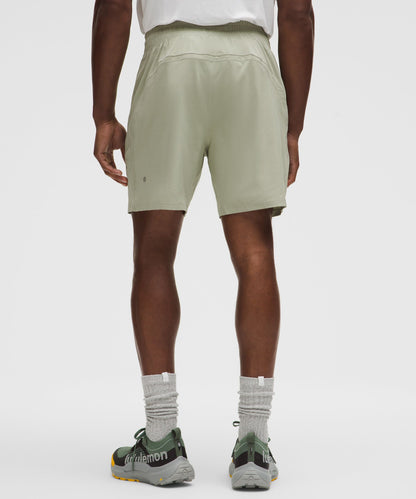 Lululemon Pace Breaker Linerless Short 7" Fog Green