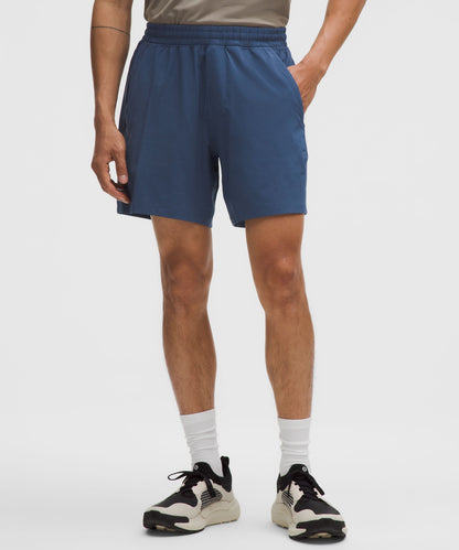 Lululemon Pace Breaker Linerless Short 7" Blue Twill