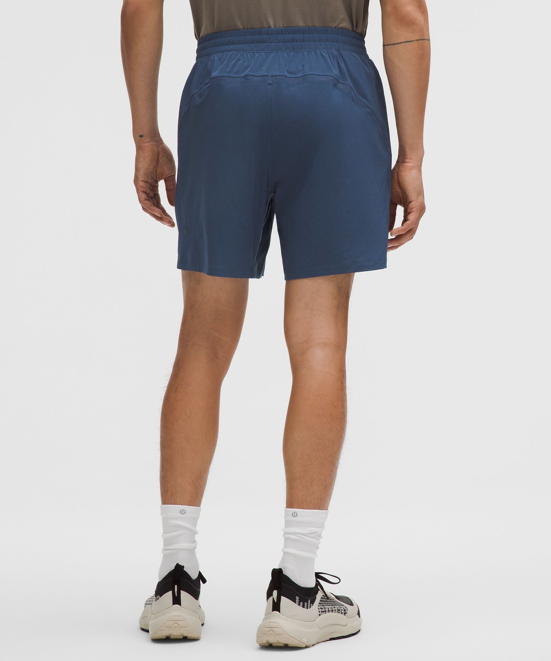 Lululemon Pace Breaker Linerless Short 7" Blue Twill