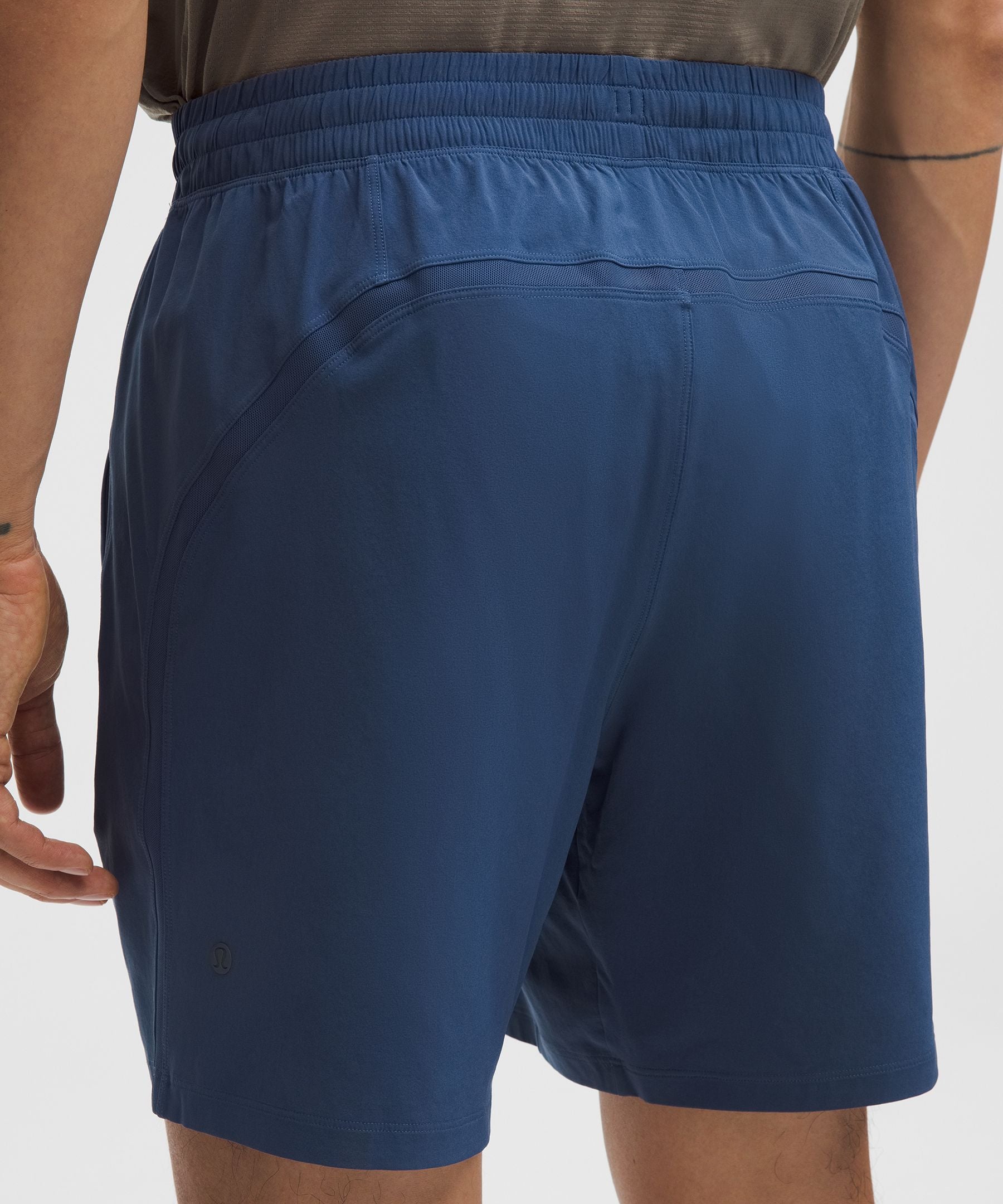 Lululemon Pace Breaker Linerless Short 7" Blue Twill