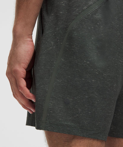 Lululemon Pace Breaker Linerless Short 7" Speckled Heather Palm Deco Multi