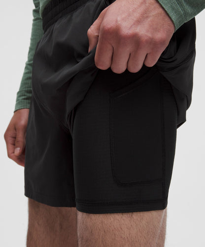 Lululemon Pace Breaker Lined Short 5" Black