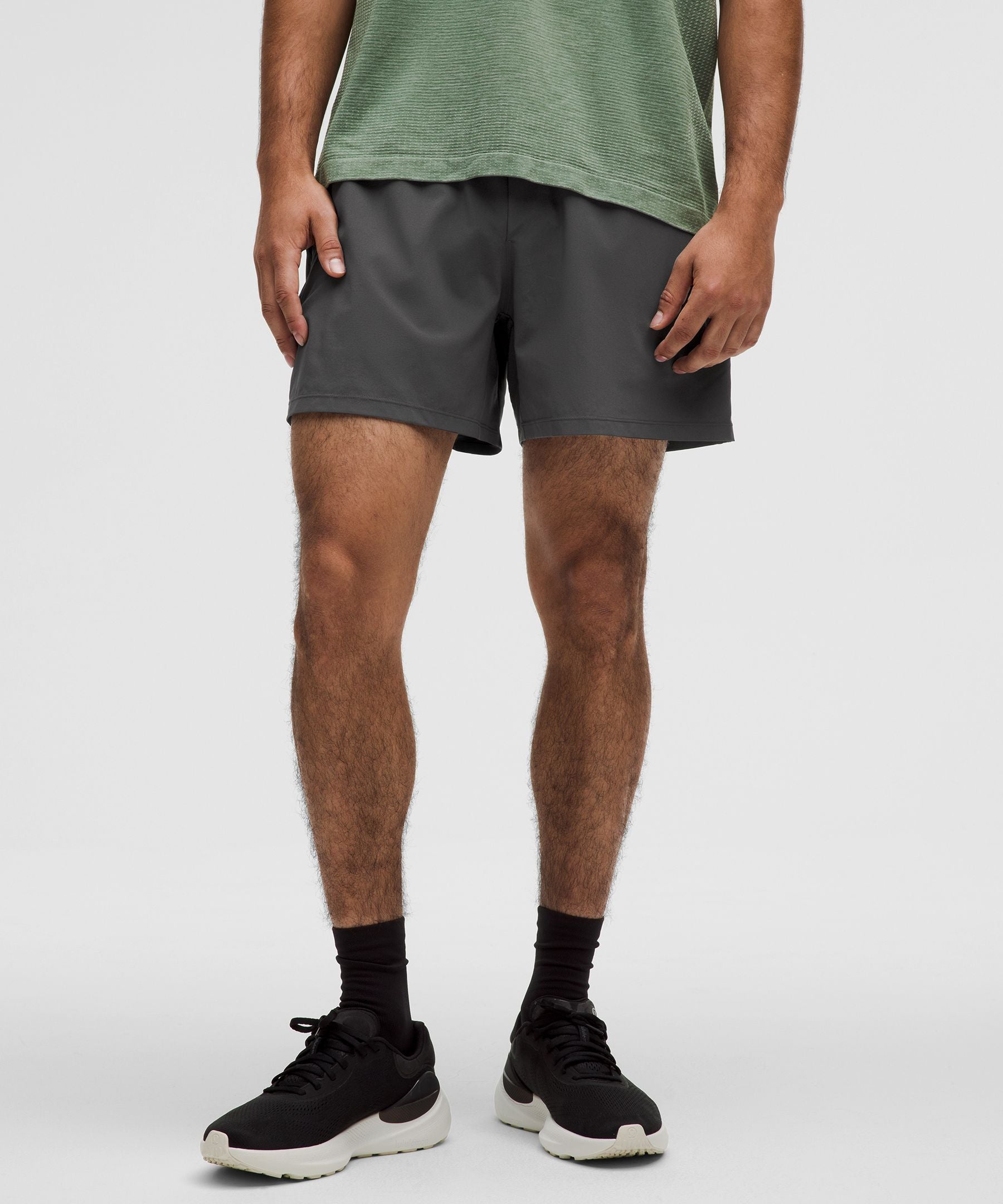 Lululemon Pace Breaker Lined Short 5" Graphite Grey