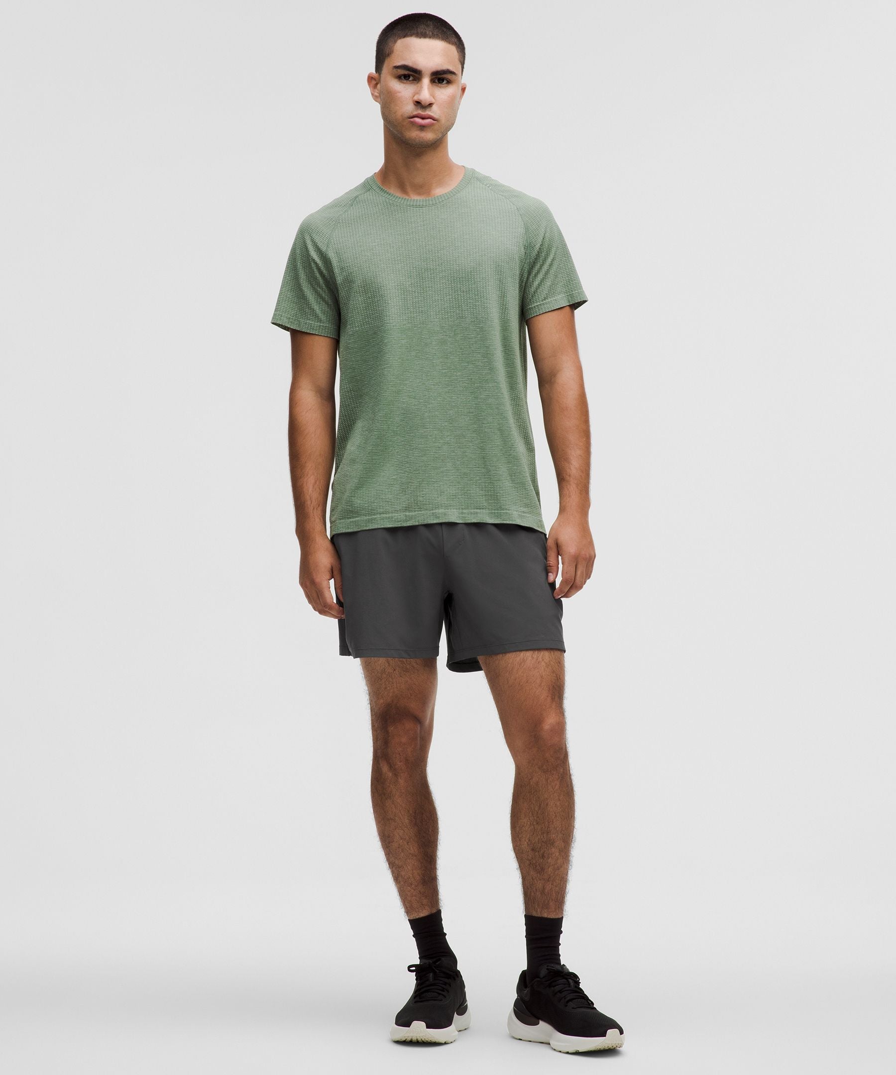 Lululemon Pace Breaker Lined Short 5" Graphite Grey