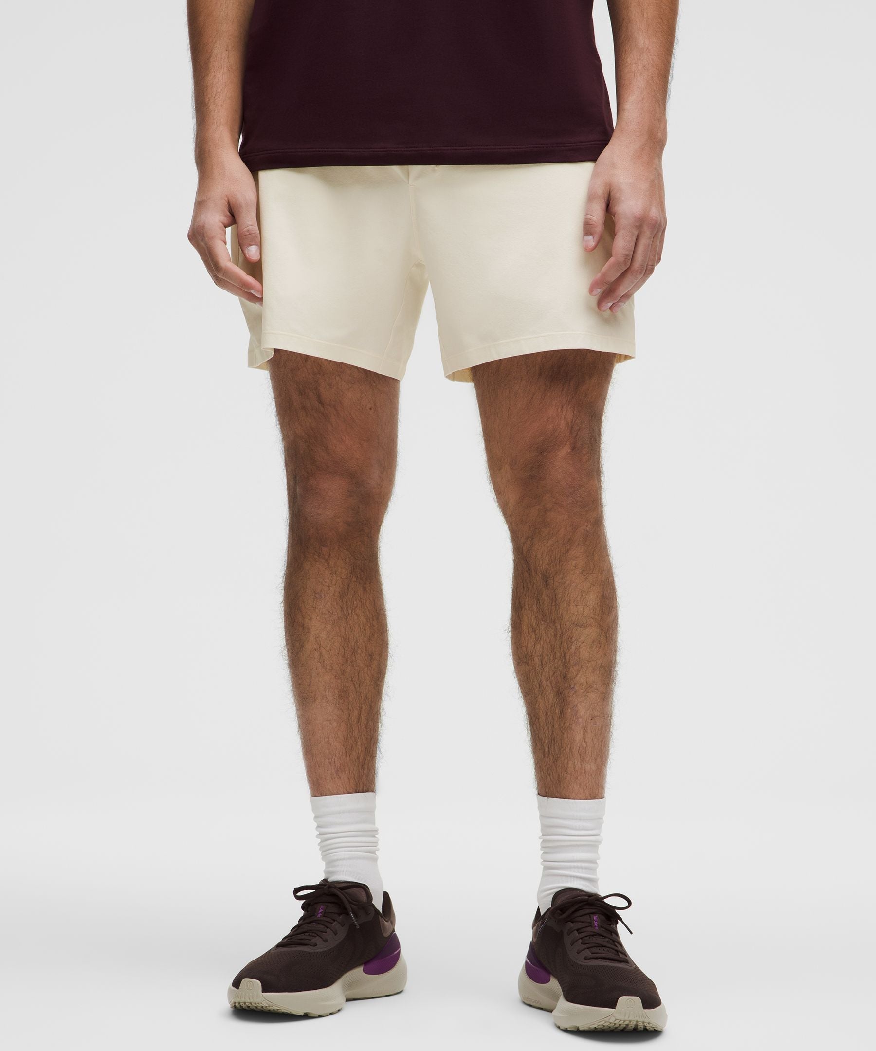 Lululemon Pace Breaker Lined Short 5" Light Ivory
