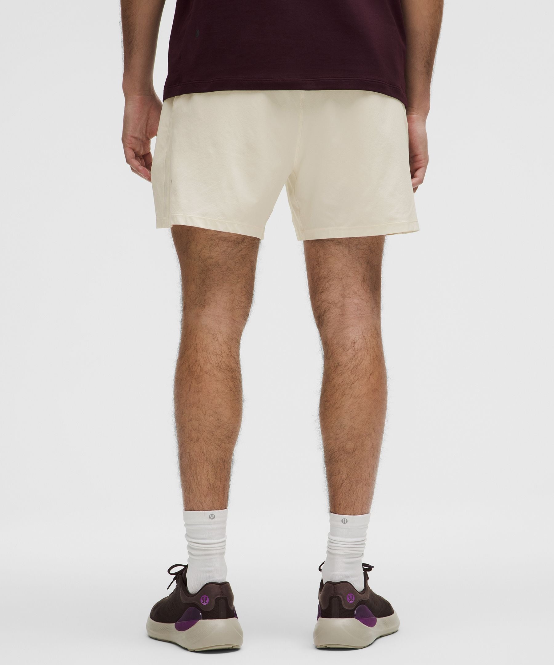 Lululemon Pace Breaker Lined Short 5" Light Ivory
