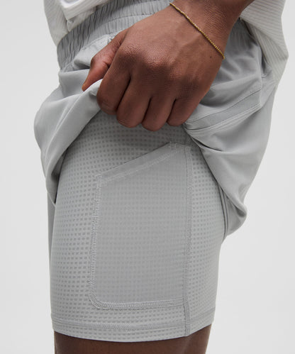 Lululemon Pace Breaker Lined Short 5" Silver Drop