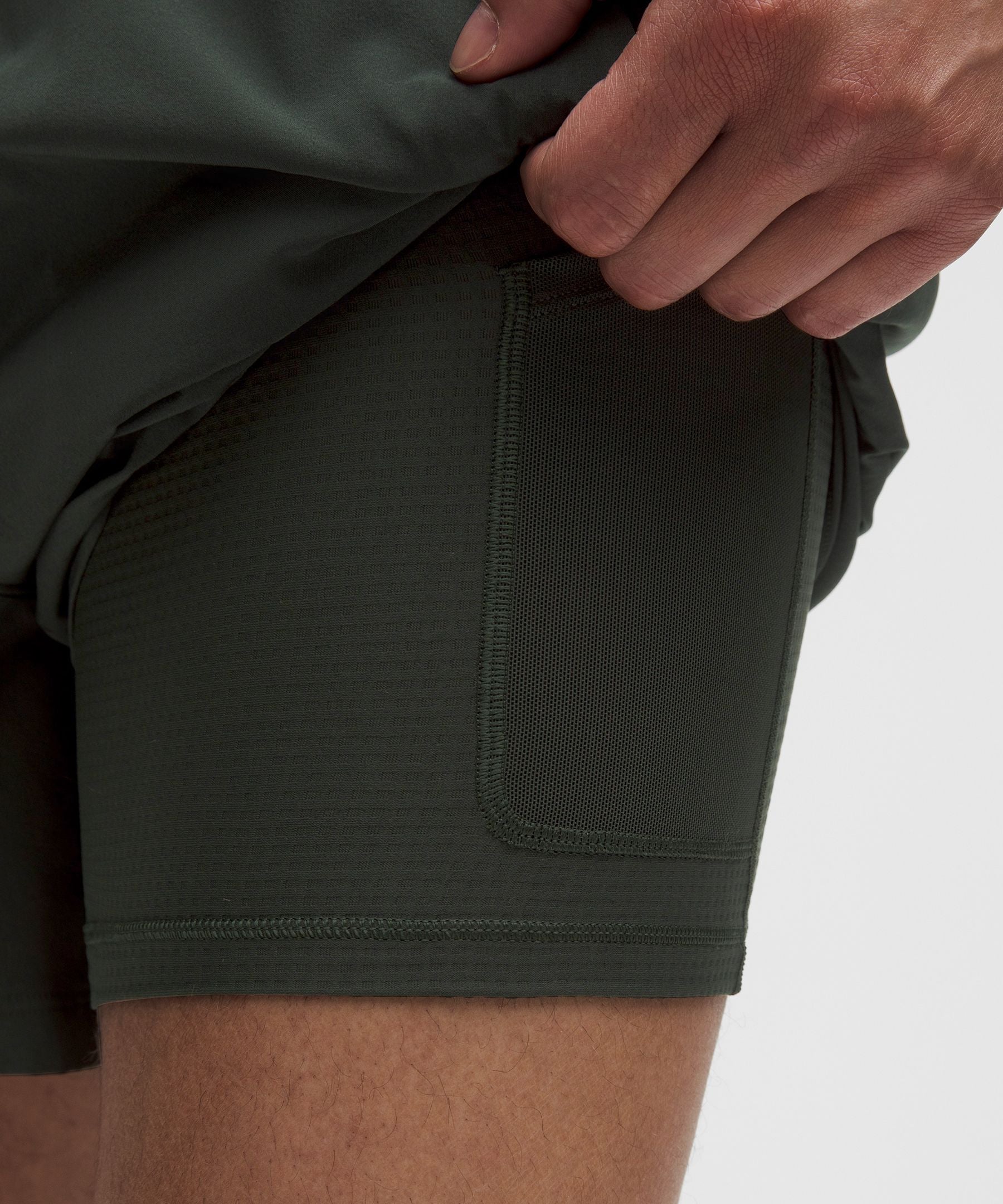 Lululemon Pace Breaker Lined Short 5" Rainforest Green