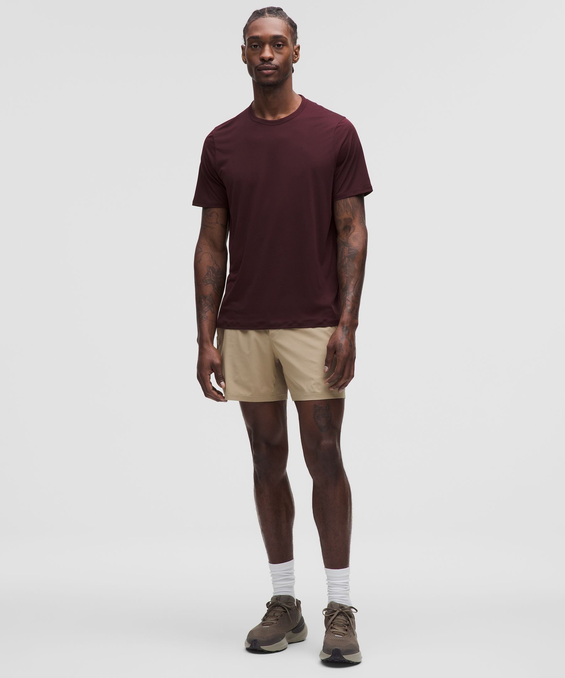 Lululemon Pace Breaker Lined Short 5" Sheer Oak