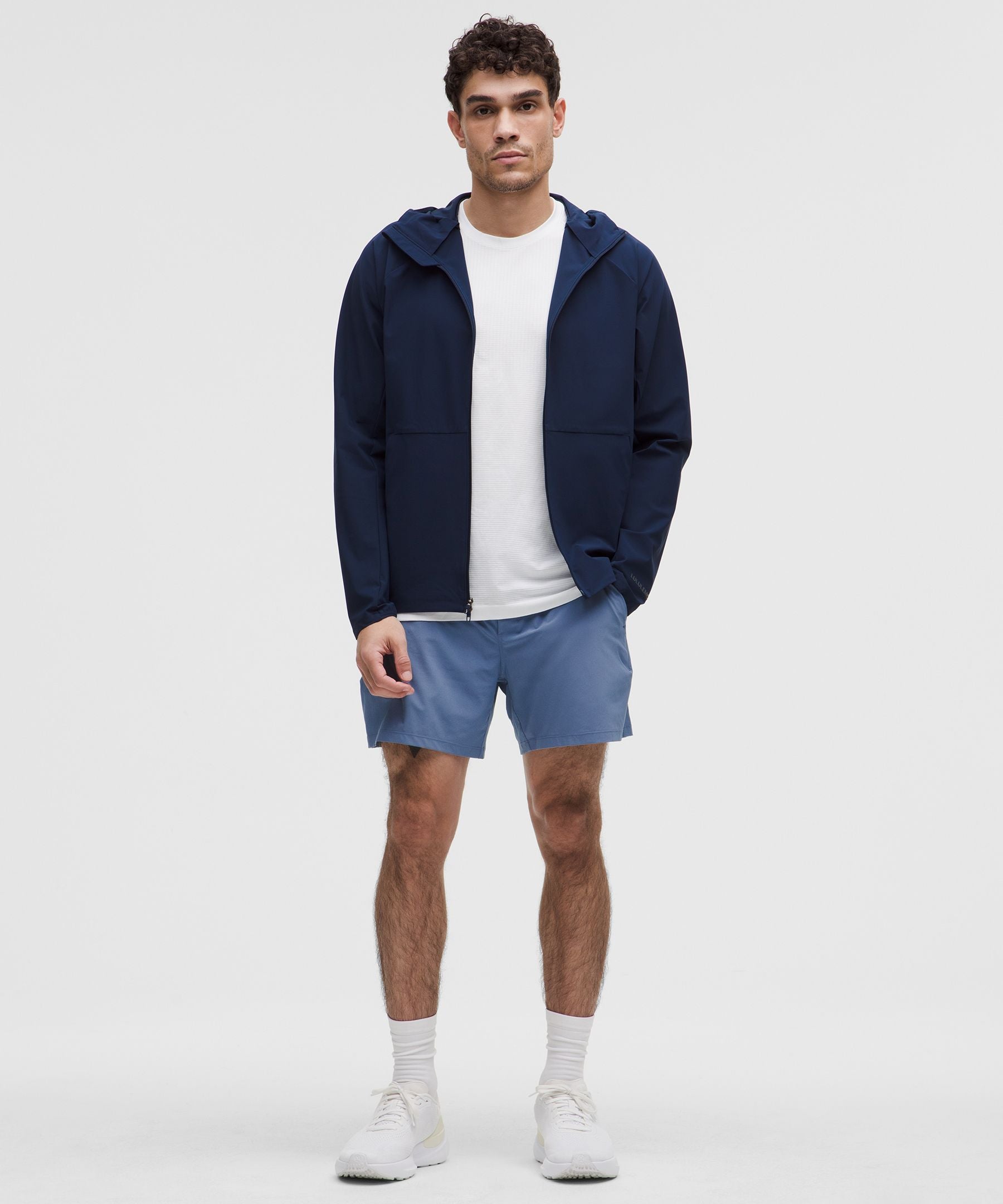 Lululemon Pace Breaker Lined Short 5" Washed Denim