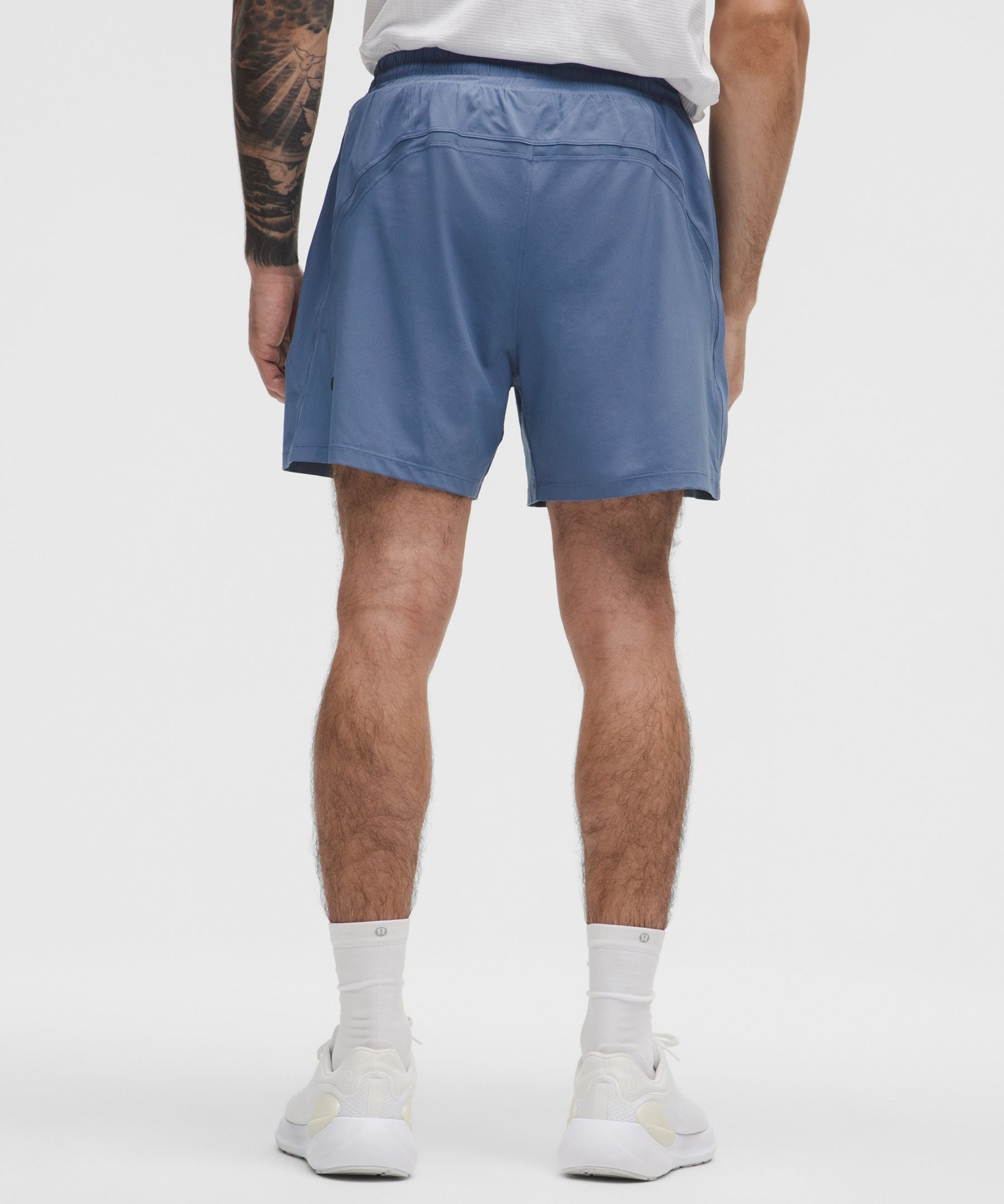 Lululemon Pace Breaker Lined Short 5" Washed Denim