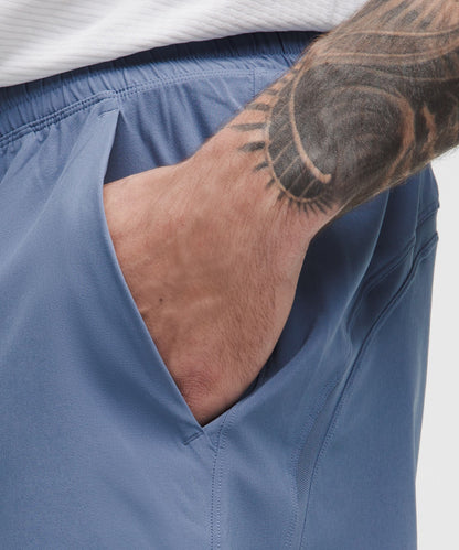 Lululemon Pace Breaker Lined Short 5" Washed Denim