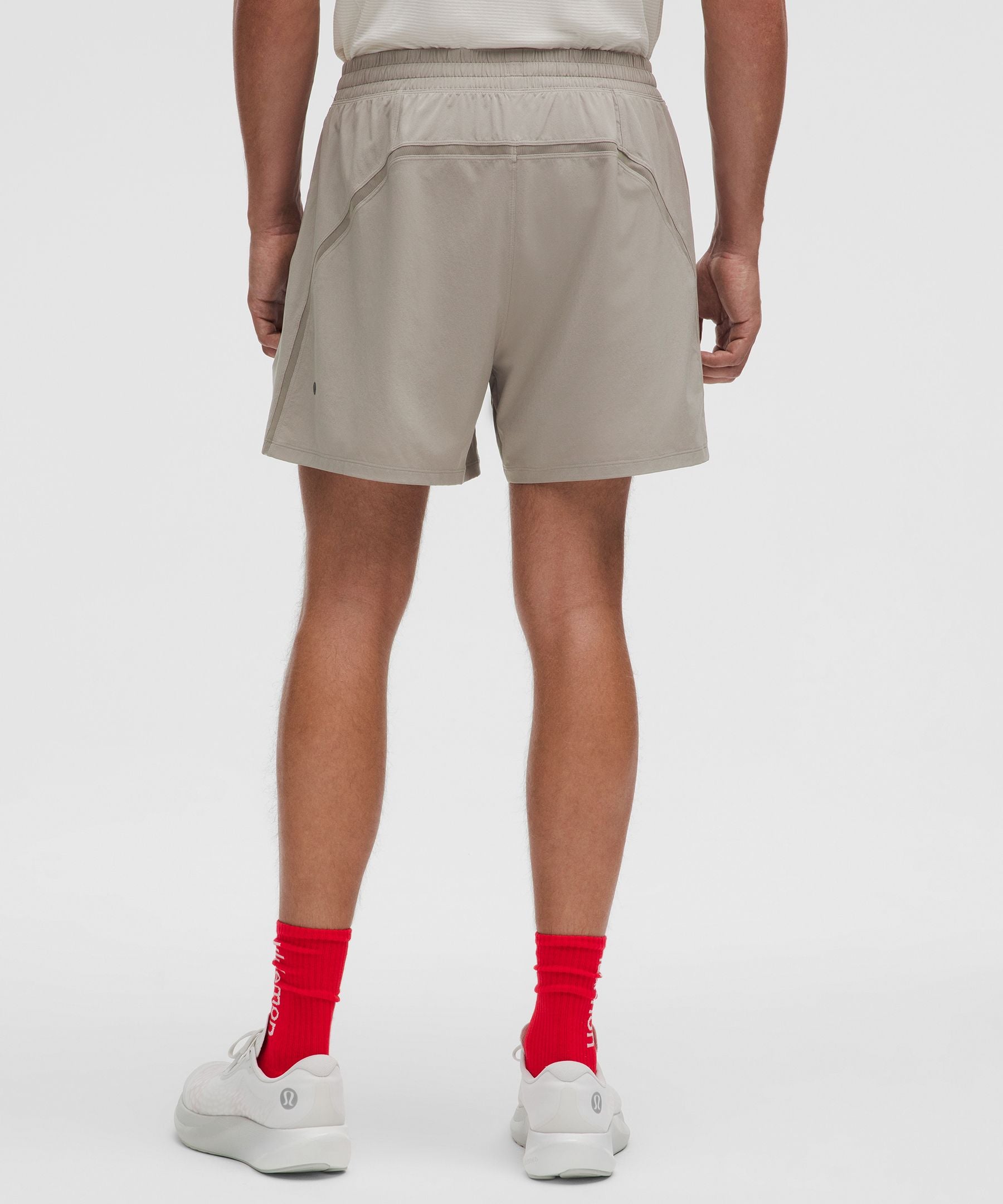 Lululemon Pace Breaker Lined Short 5" Warm Ash Grey