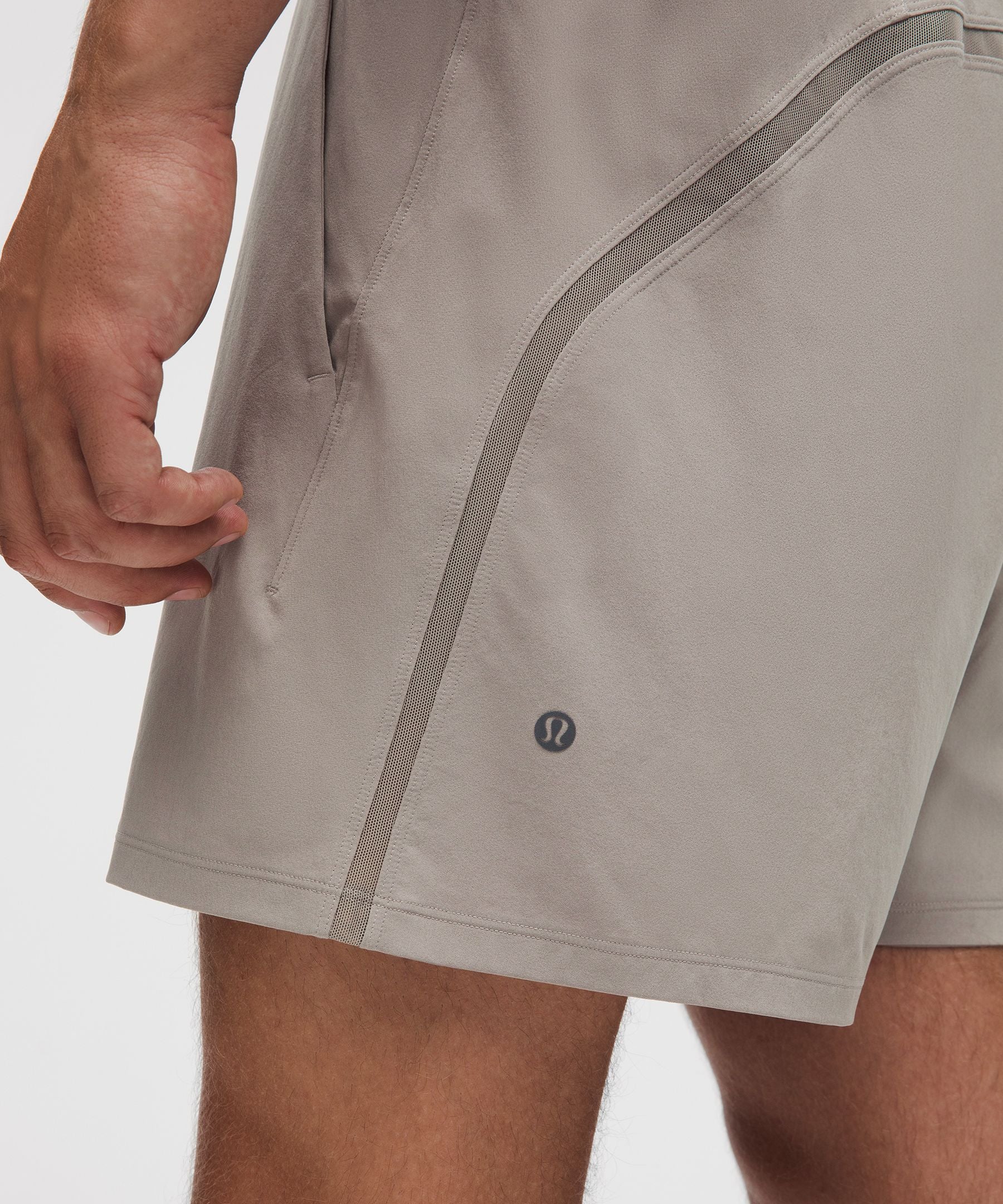 Lululemon Pace Breaker Lined Short 5" Warm Ash Grey