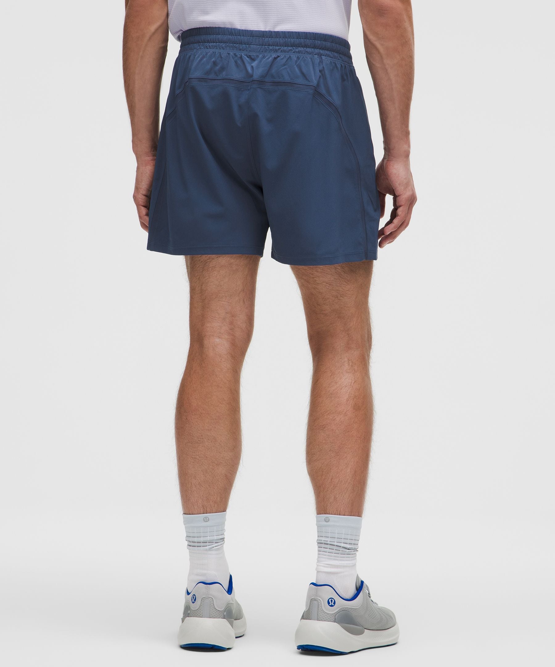 Lululemon Pace Breaker Lined Short 5" Blue Twill