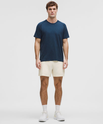 Lululemon Pace Breaker Linerless Short 5" Light Ivory