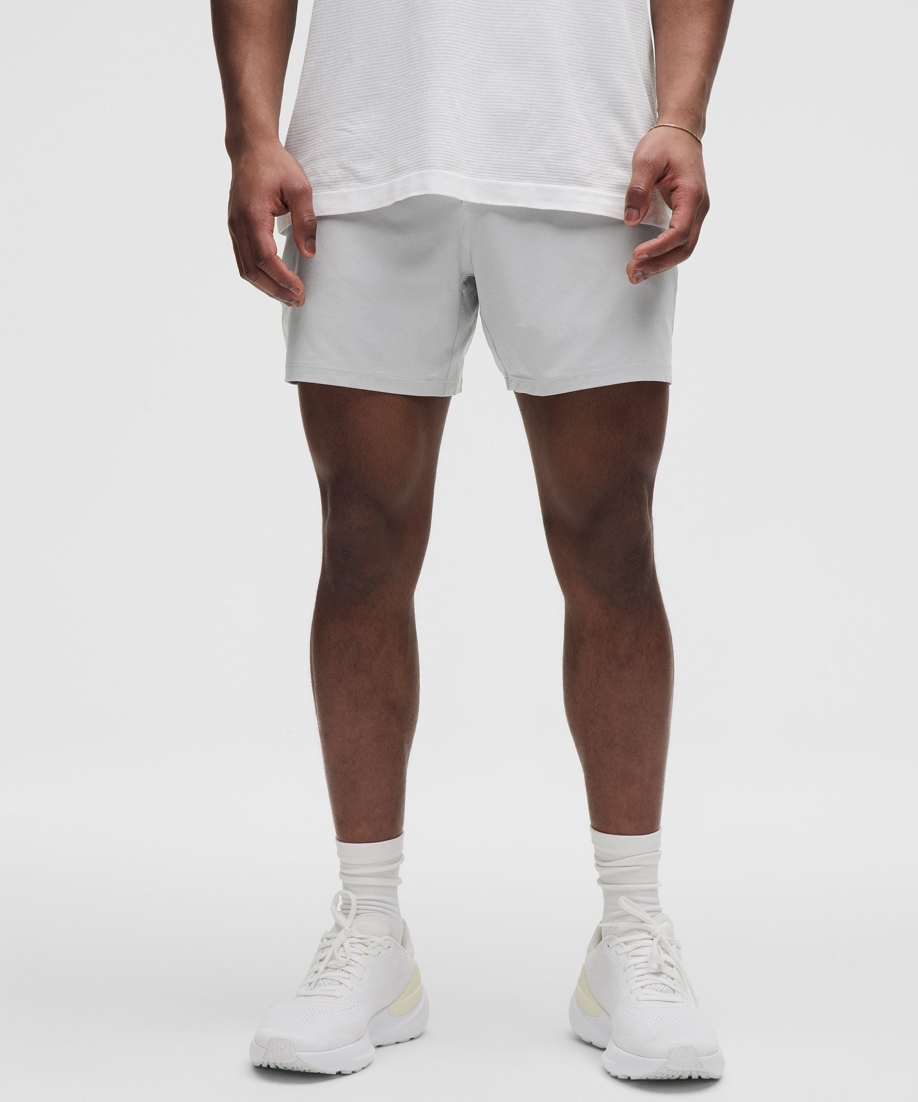 Lululemon Pace Breaker Linerless Short 5" Silver Drop